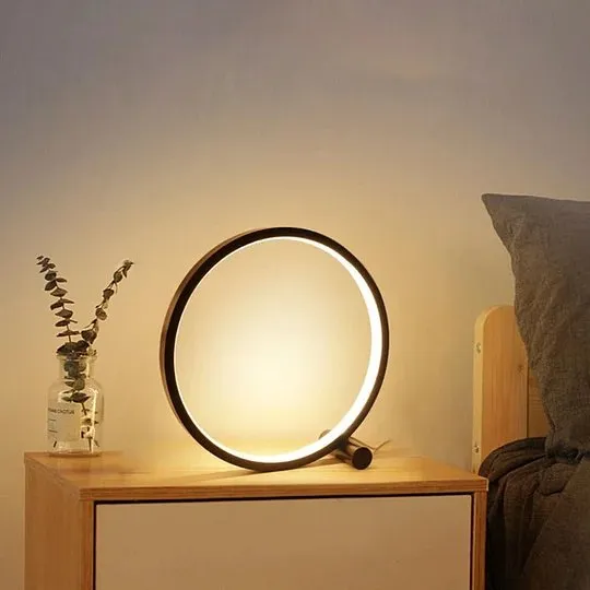 LED Touch Table Lamp - Modern Minimalist Round Table Lamp