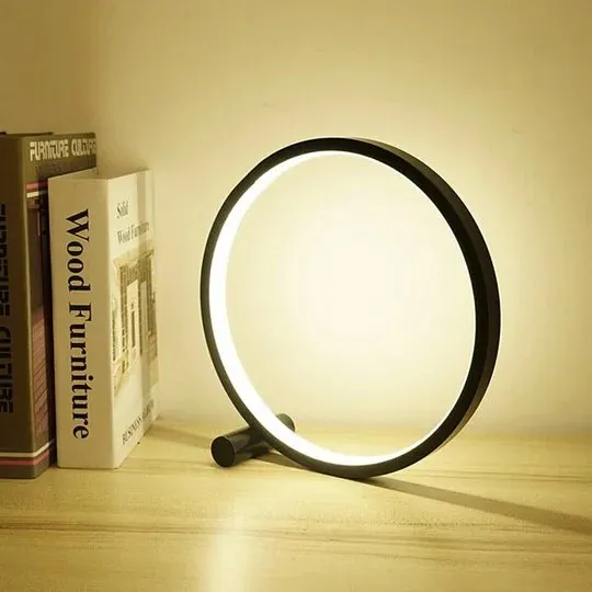 LED Touch Table Lamp - Modern Minimalist Round Table Lamp