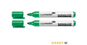 LEGAMASTER BOARD MARKER TZ 100 PACK OF 2 GREEN