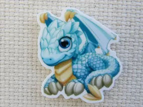 Light Blue Baby Dragon Needle Minder, Cover Minder, Magnet