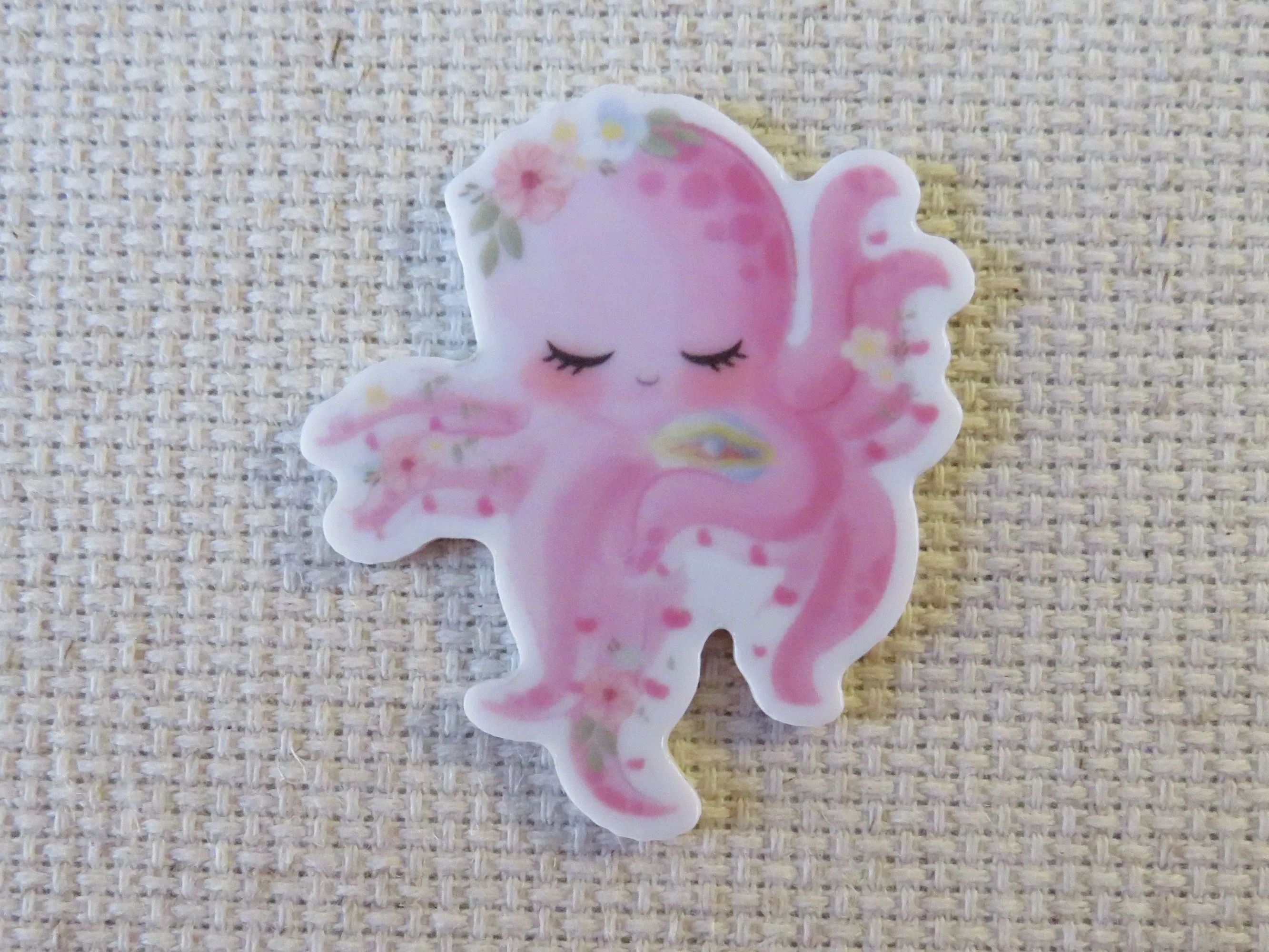 Light Pink Octopus Needle Minder, Cover Minder, Magnet