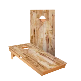 Light Wood Panels Star Cornhole Boards