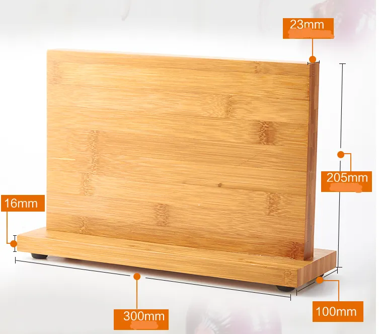 Magnetic Bamboo Knife Holder