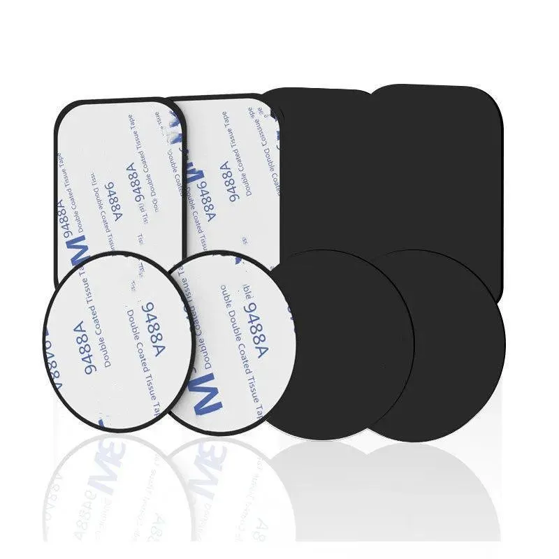 Magnetic Phone Holder Kit: Metal Plate Set for Secure Grip & Compatibility