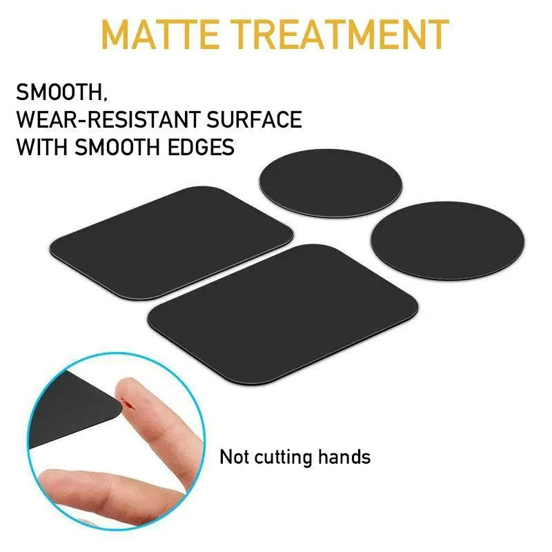 Magnetic Phone Holder Kit: Metal Plate Set for Secure Grip & Compatibility