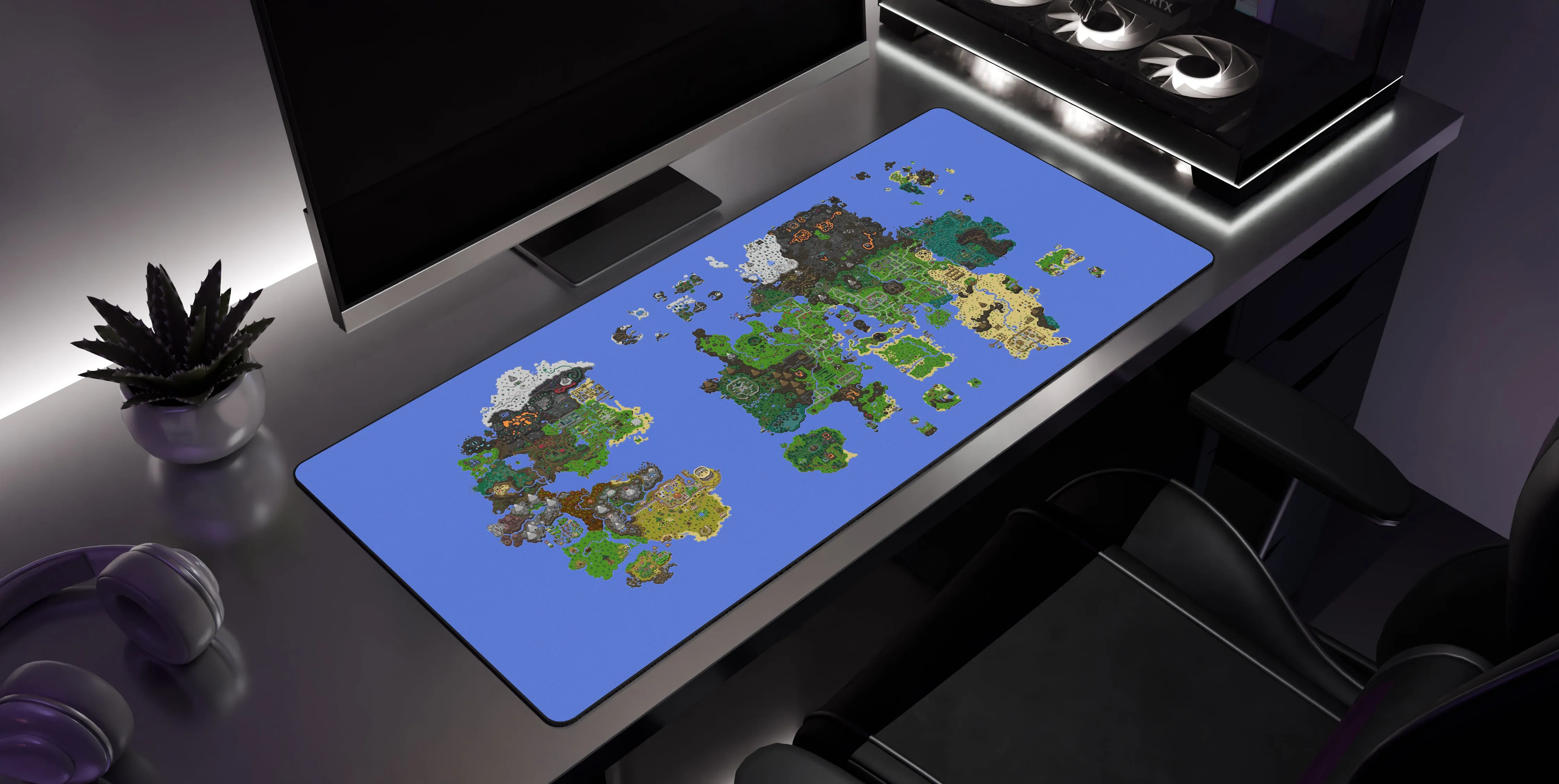 Map - Desk Mat