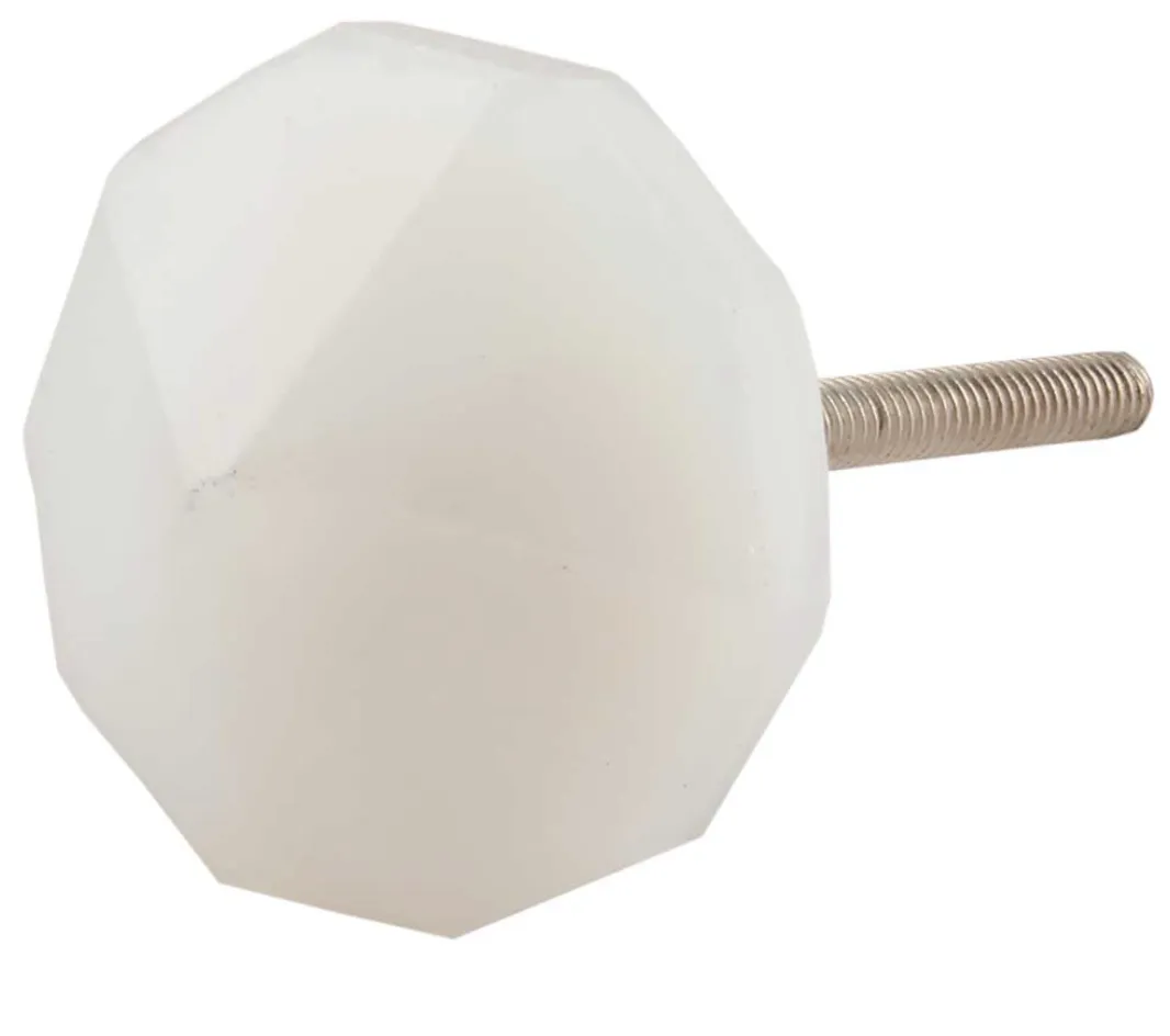 Milky Glass Dresser Knob