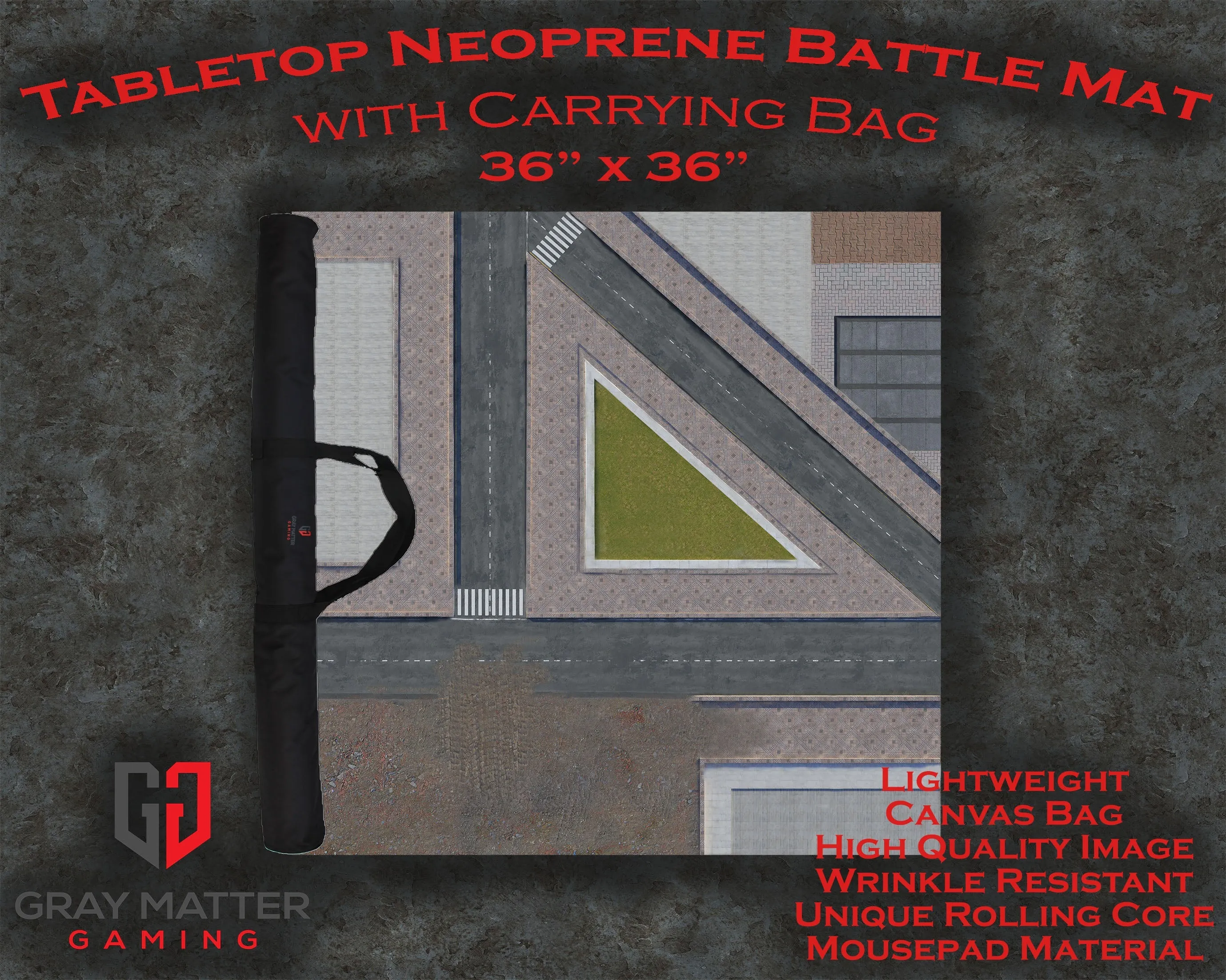 Modern City 2 - Neoprene Battle Mat - Warhammer, AoS, 40K, Kill Team, MCP, Shatterpoint, Legion, More