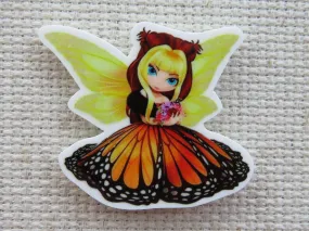 Monarch Butterfly Fairy Needle Minder, Cover Minder, Magnet