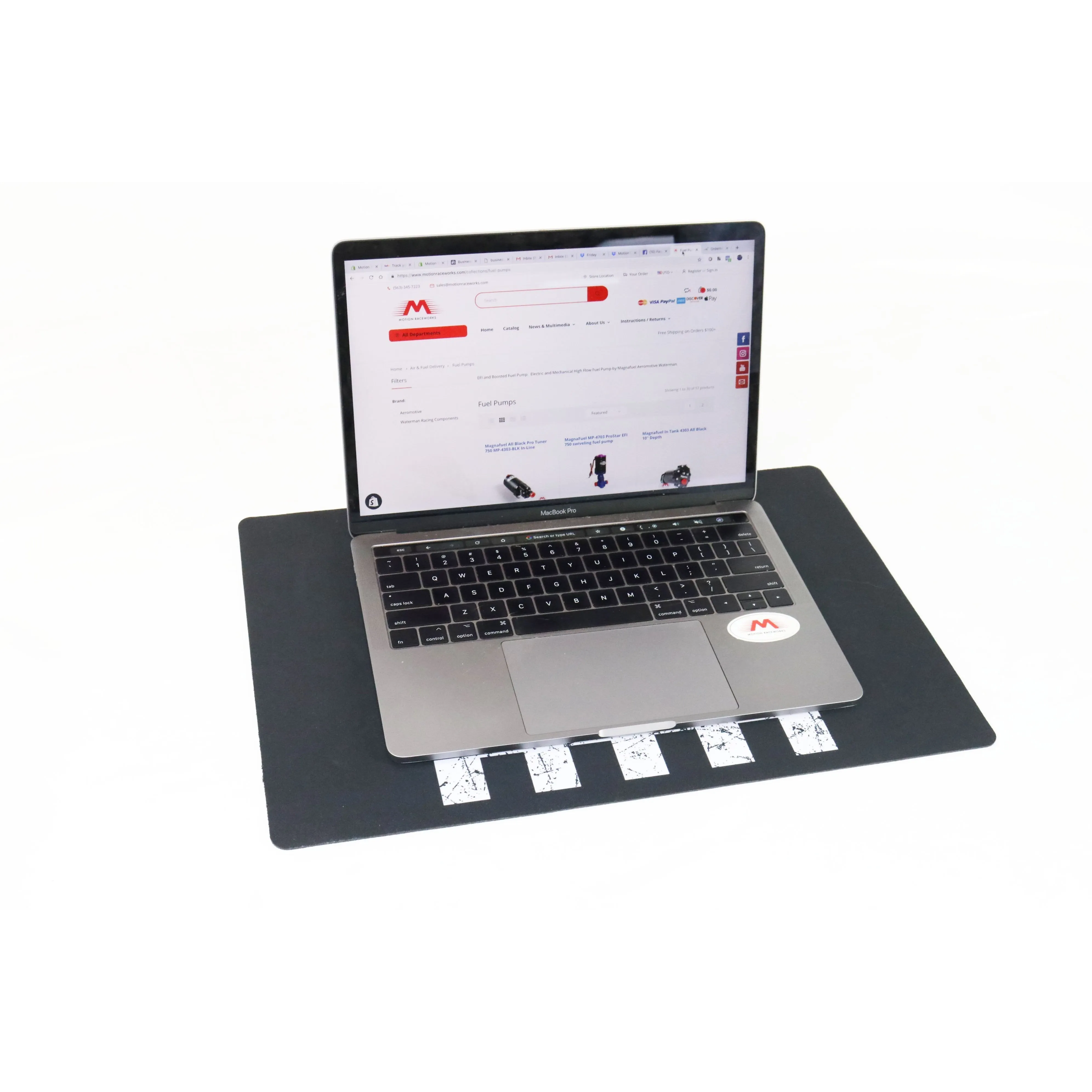 Motion Raceworks Laptop Tuning No Skid Mat Pad 18"x12"