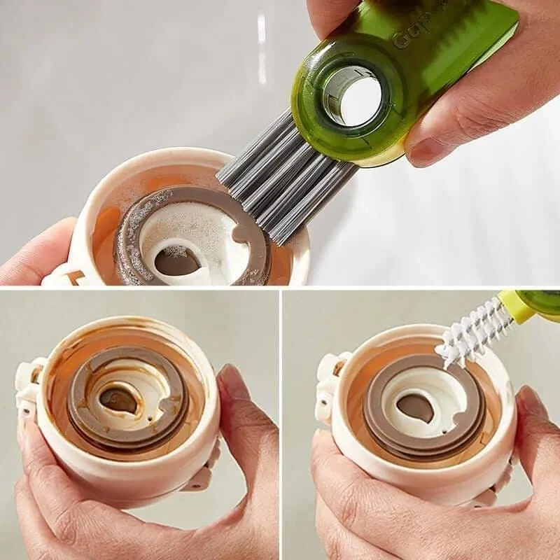 Multifunctional 3-in-1 Cup Lid Cleaning Brush Set