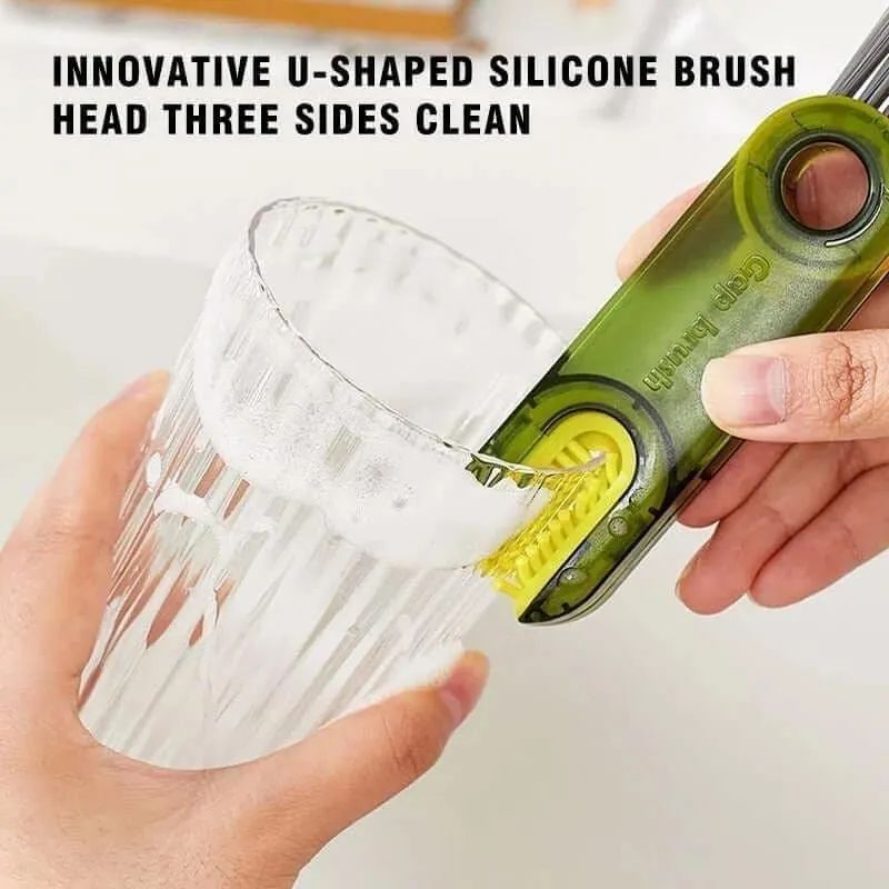 Multifunctional 3-in-1 Cup Lid Cleaning Brush Set
