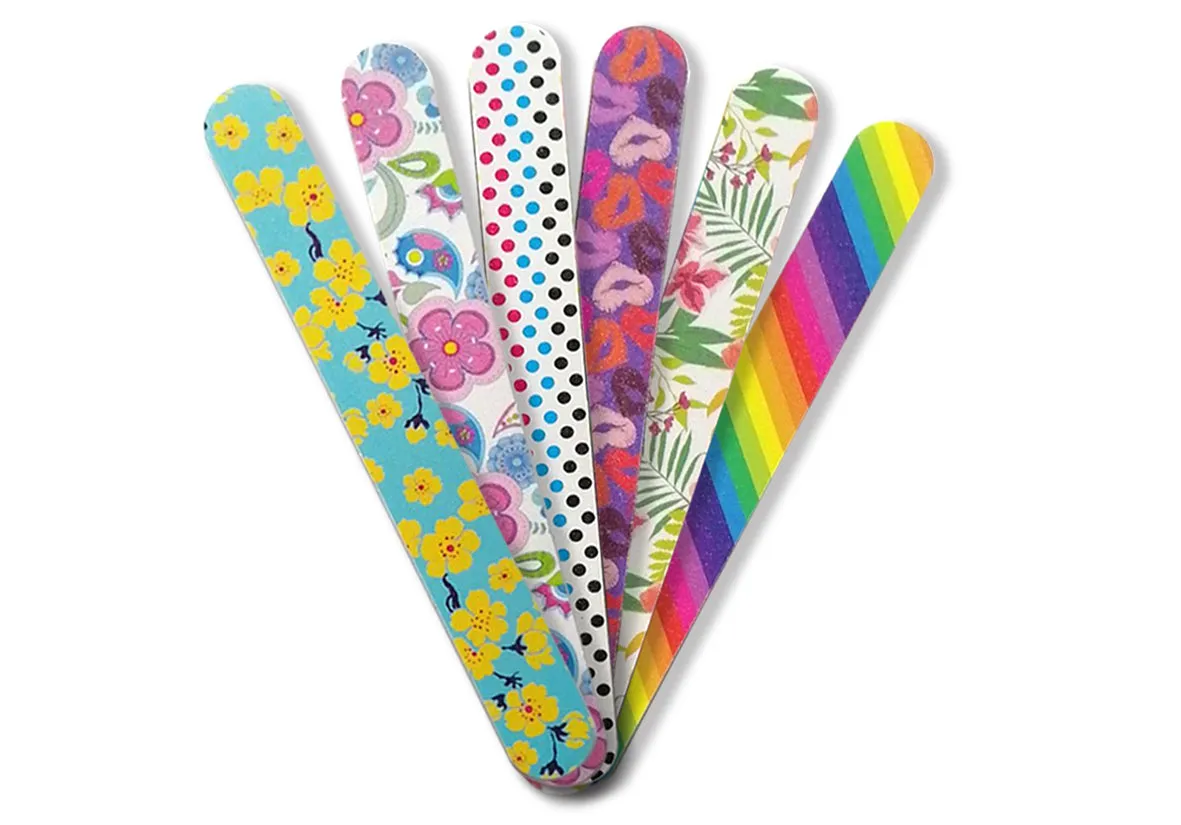 New8Beauty Nail Files Emery Board - Nail Spa Party Favors Supplies (36-Pack)