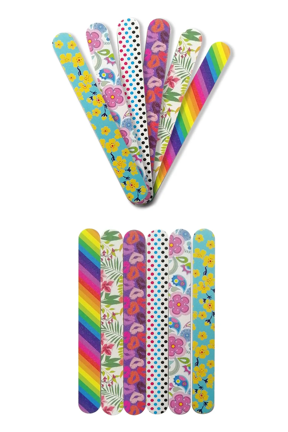 New8Beauty Nail Files Emery Board - Nail Spa Party Favors Supplies (36-Pack)