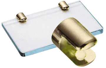 No-Drill 15/16" Diameter Shelf Clamp for 1/2" Glass
