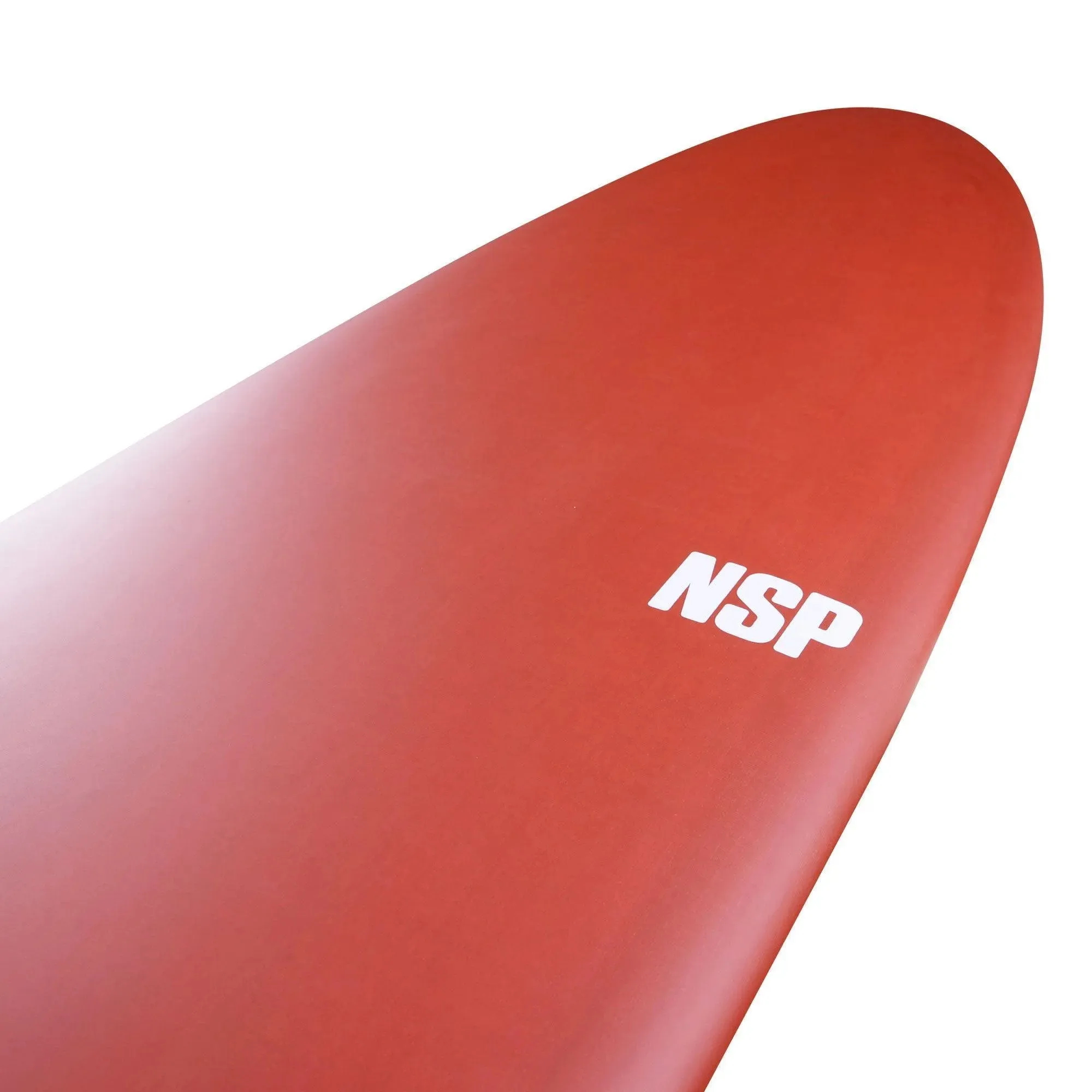 NSP 8’6 Protech Longboard Surfboard Red Tint
