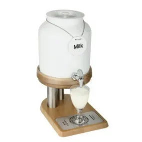 Paderno Milk Dispenser, Beechwood Base