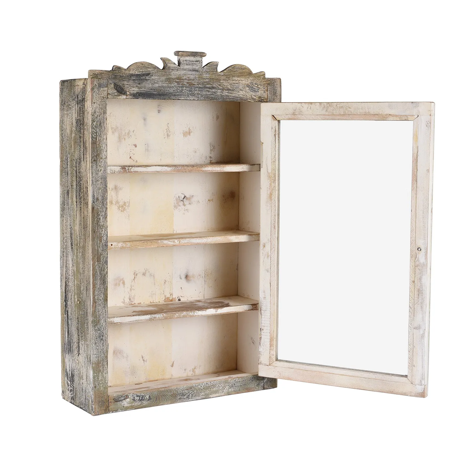 Painted Glazed Wall Cabinet
