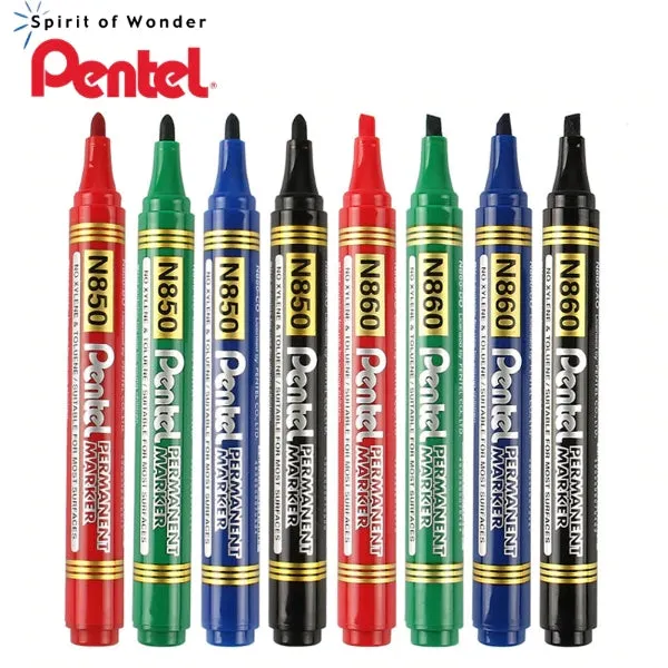 Pentel Maxiflo Whiteboard Marker Chisel Tip Black & Blue