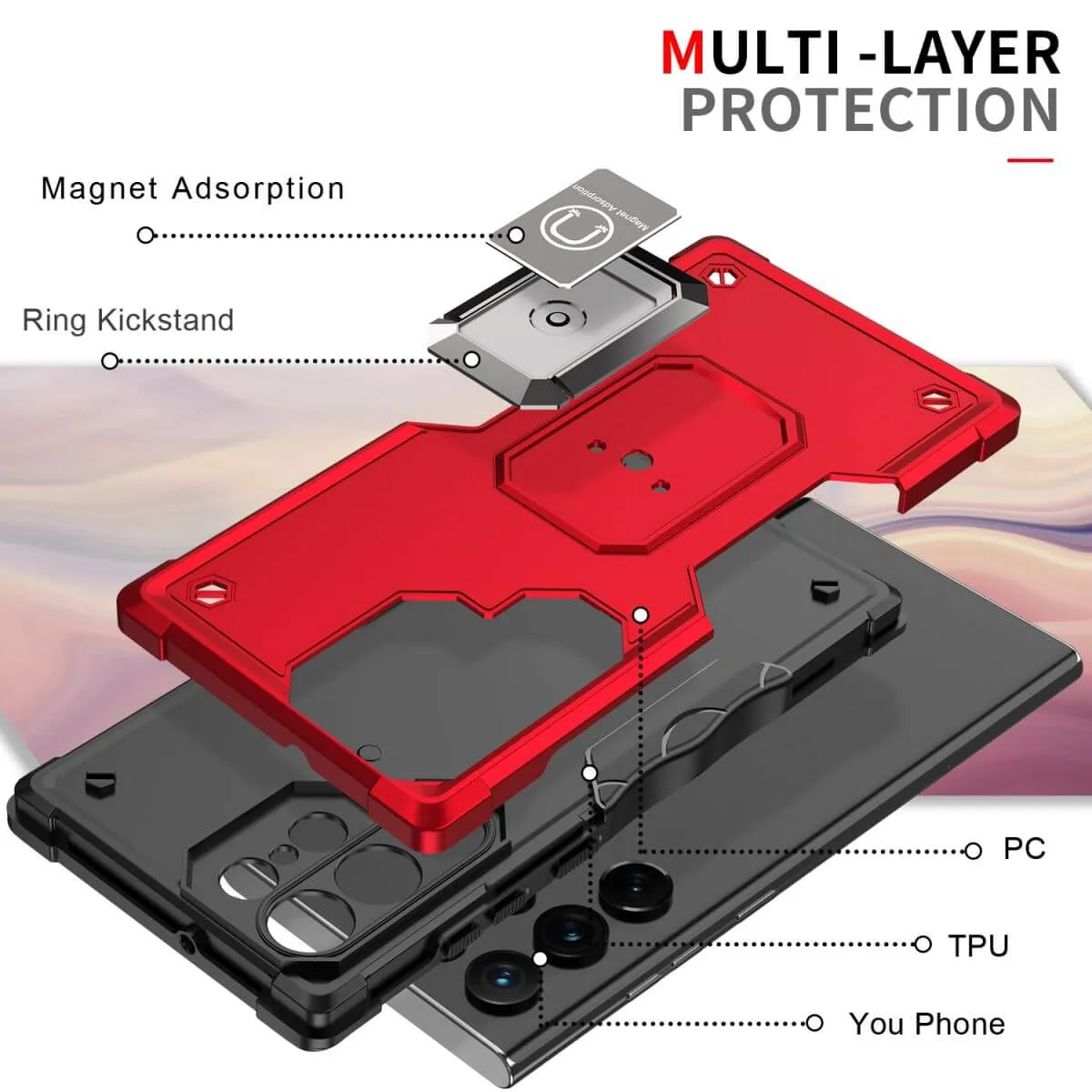 Pop Stand Series Samsung S21 Ultra Magnetic Case with Stand