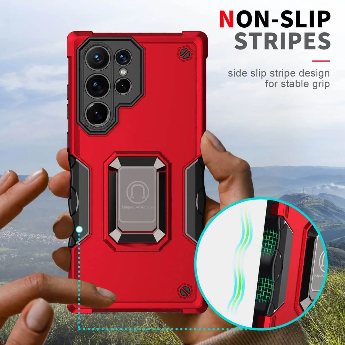 Pop Stand Series Samsung S21 Ultra Magnetic Case with Stand
