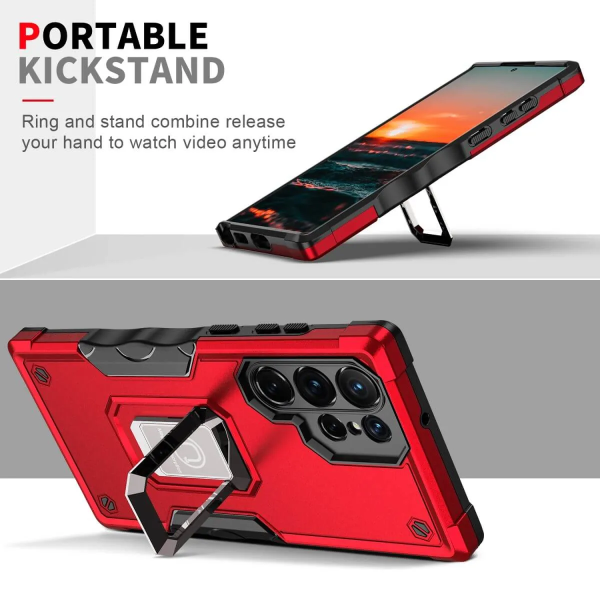 Pop Stand Series Samsung S21 Ultra Magnetic Case with Stand