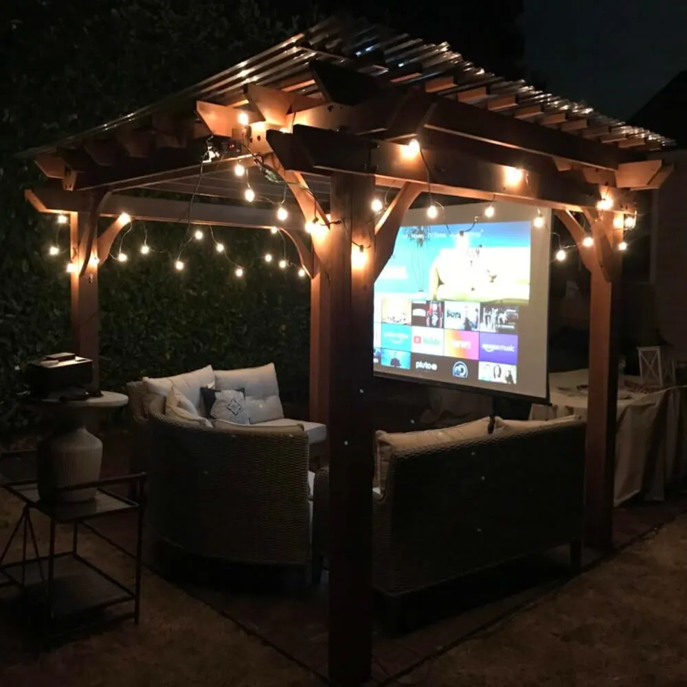 Portable Anti-Light Outdoor Projector Screen