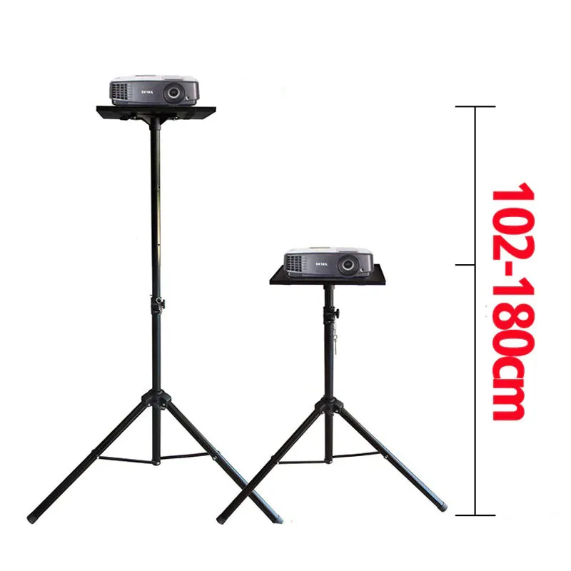 Projector Tripod Stand |Universal Speaker Stand Mount Holder |Adjustable Height from 40Inch to 71Inch] with Mounting Bracket & Rack Tray| Pack of 2