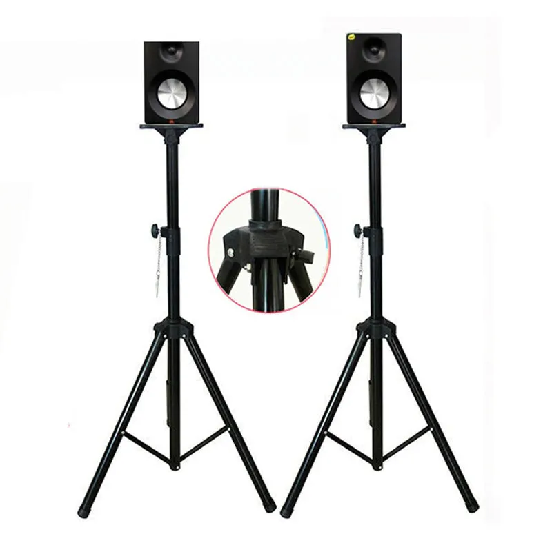 Projector Tripod Stand |Universal Speaker Stand Mount Holder |Adjustable Height from 40Inch to 71Inch] with Mounting Bracket & Rack Tray| Pack of 2