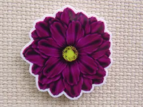 Purple Daisy Needle Minder, Cover Minder, Magnet