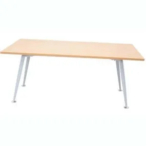 Rapid Span Meeting Table 1800 X 900Mm Beech/Silver