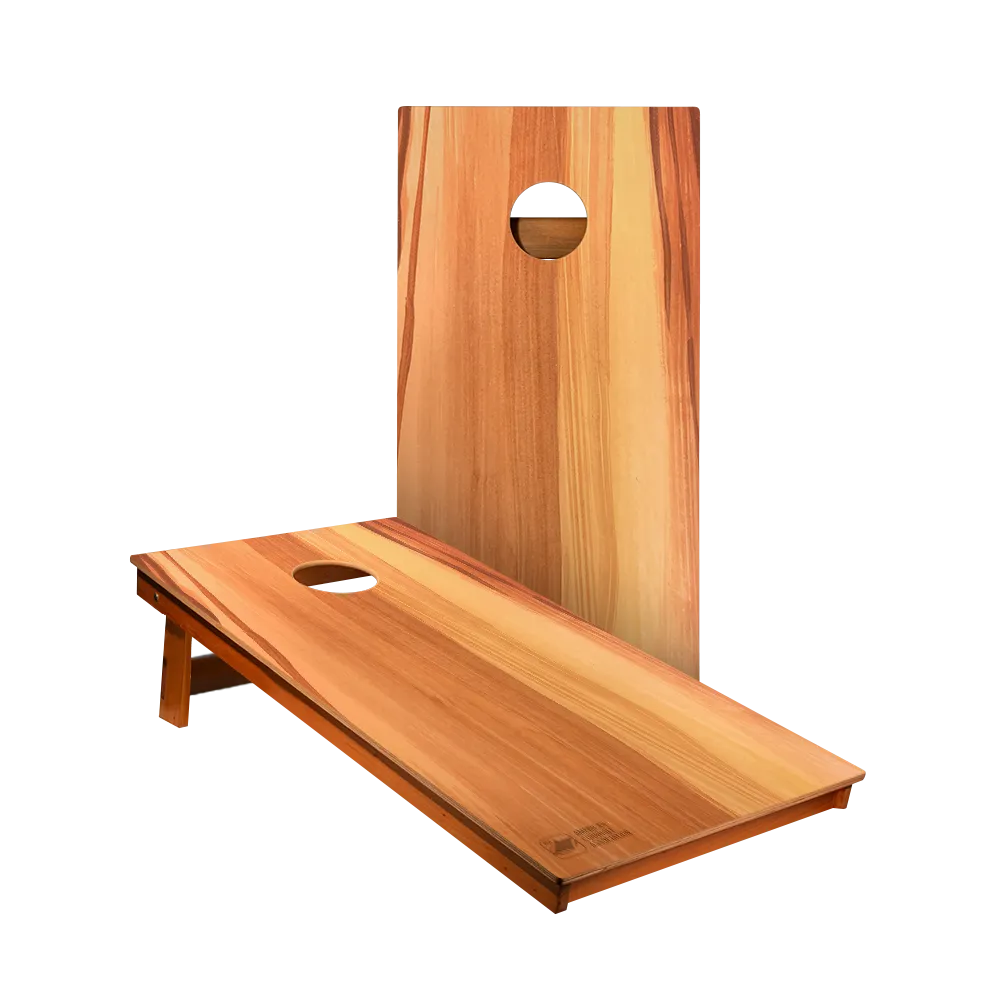Raw Wood Panel Backyard 2400 Cornhole Boards