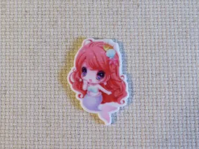 Red Head Mermaid Needle Minder, Cover Minder, Magnet