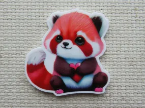Red Panda Love Needle Minder, Cover Minder, Magnet