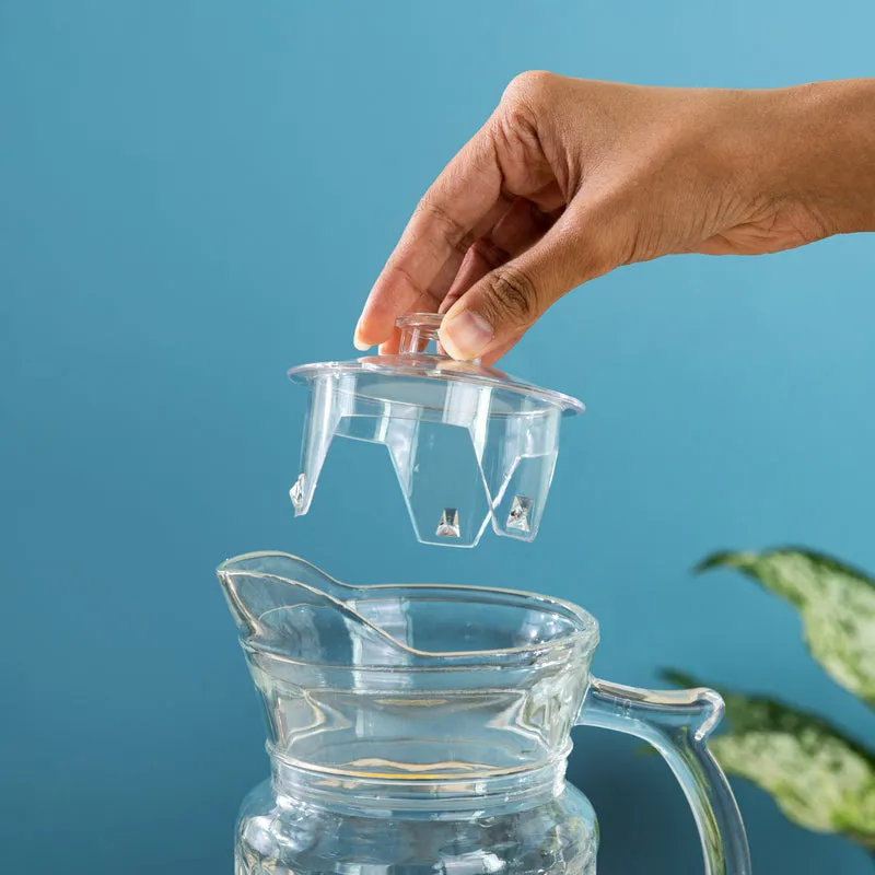 Refined Cut Glass Jug With 6 Pc Tumbler