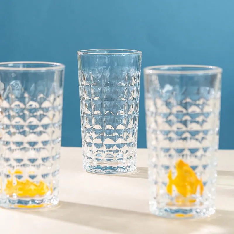 Refined Cut Glass Jug With 6 Pc Tumbler