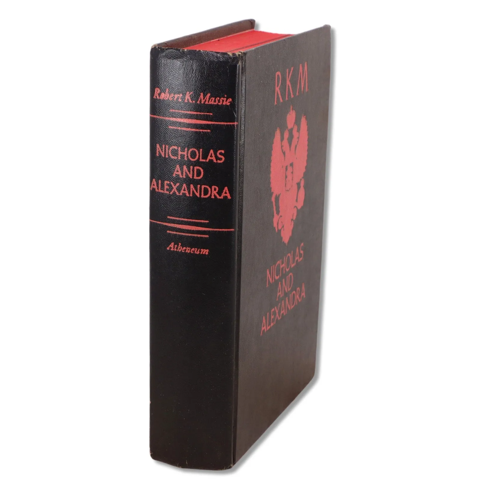 RKM Nicholas and Alexandra 1967 Robert K Massie 1st Ed Atheneum Hardcover Fine