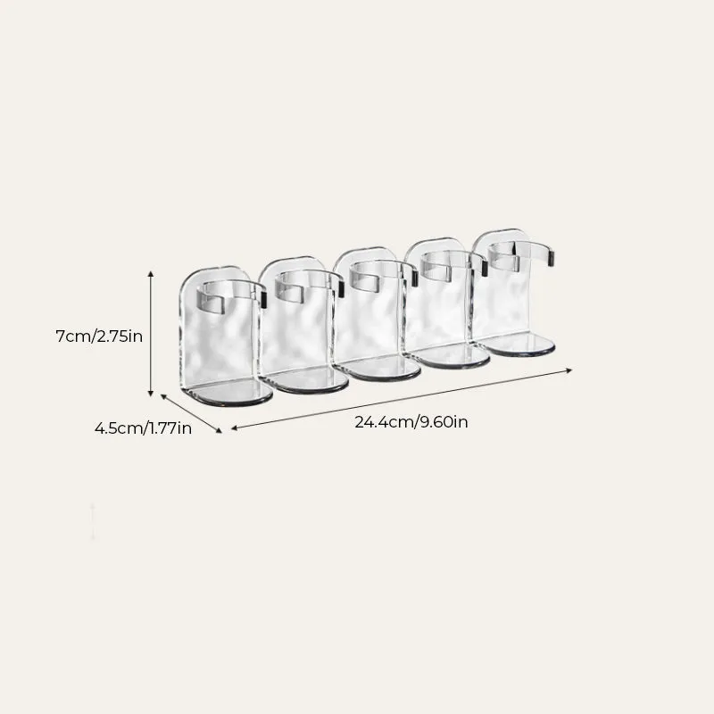 Row Plastic Wall Rack