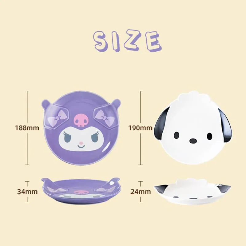 Sanrio Characters Face Ceramic Relief Plate