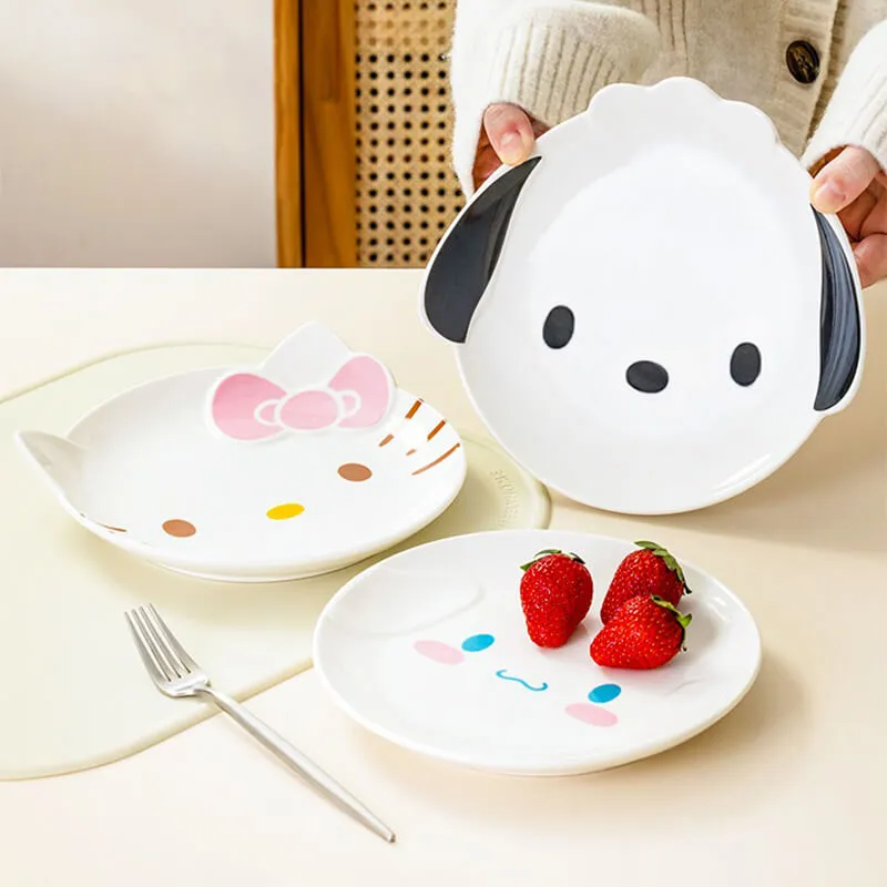 Sanrio Characters Face Ceramic Relief Plate