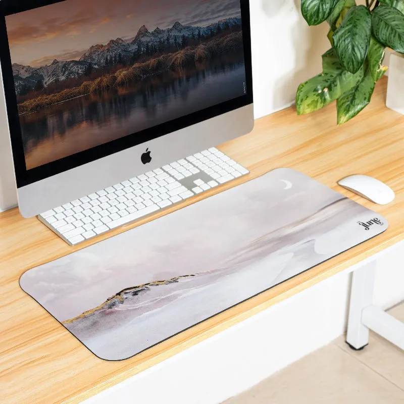 Serene Mountainscape Versatile Desk Mat