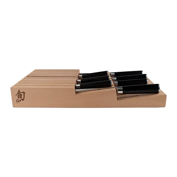 Shun 15-Slot In-Drawer Bamboo Knife Tray