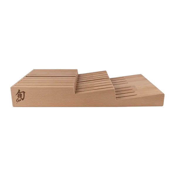 Shun 15-Slot In-Drawer Bamboo Knife Tray