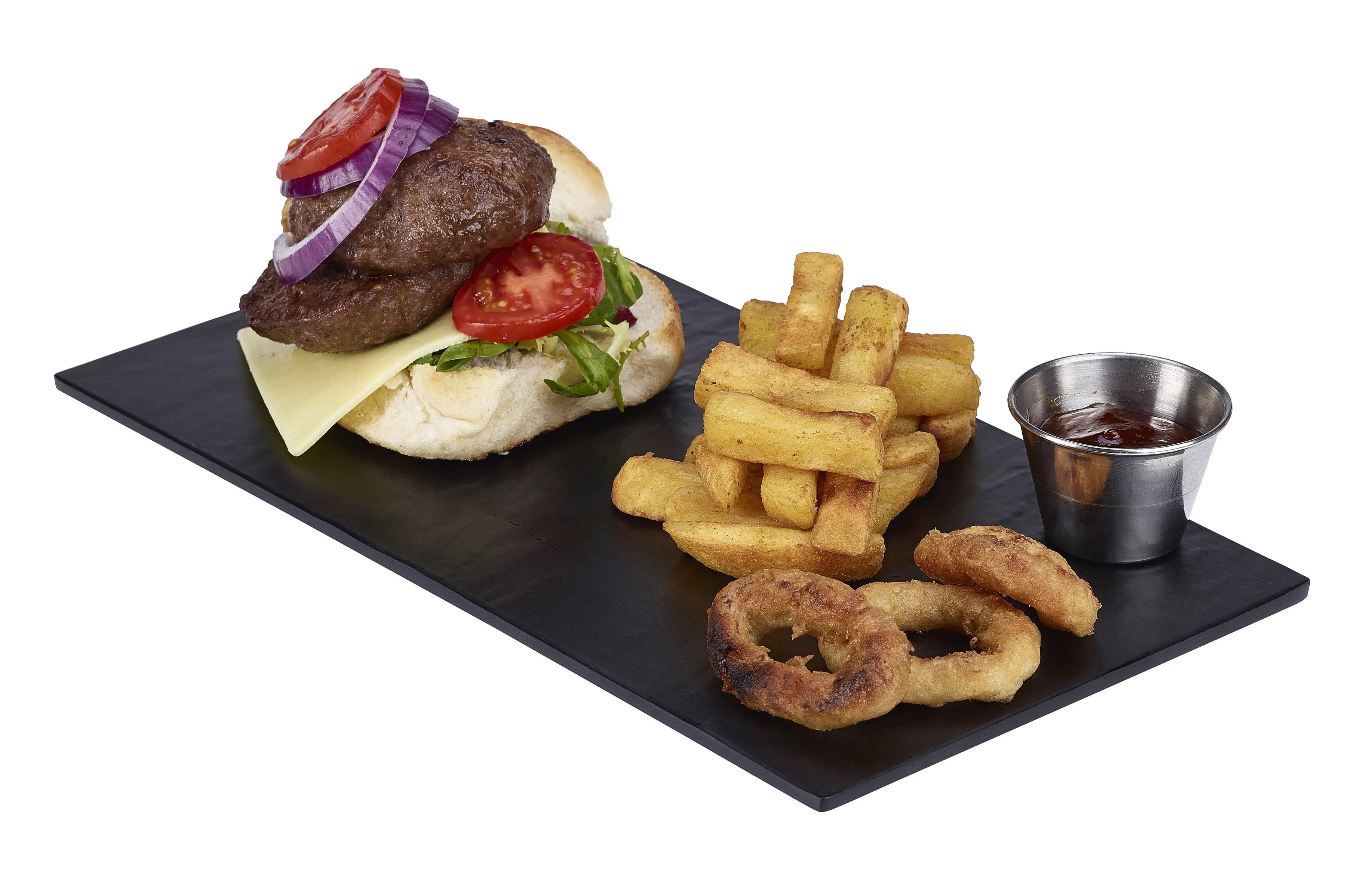 Slate Melamine Platter GN 1/3 32.5X17.5cm