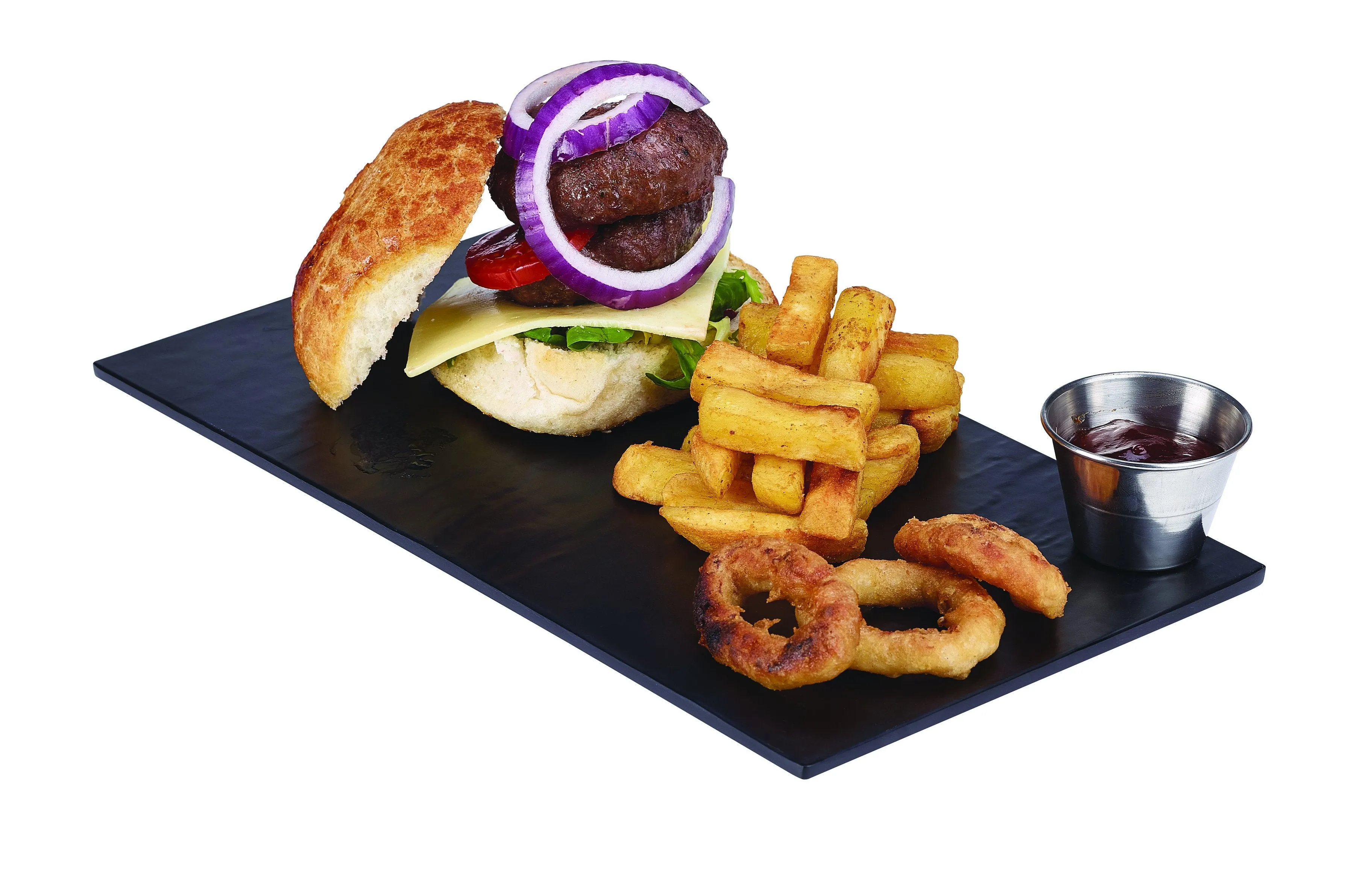 Slate Melamine Platter GN 1/3 32.5X17.5cm