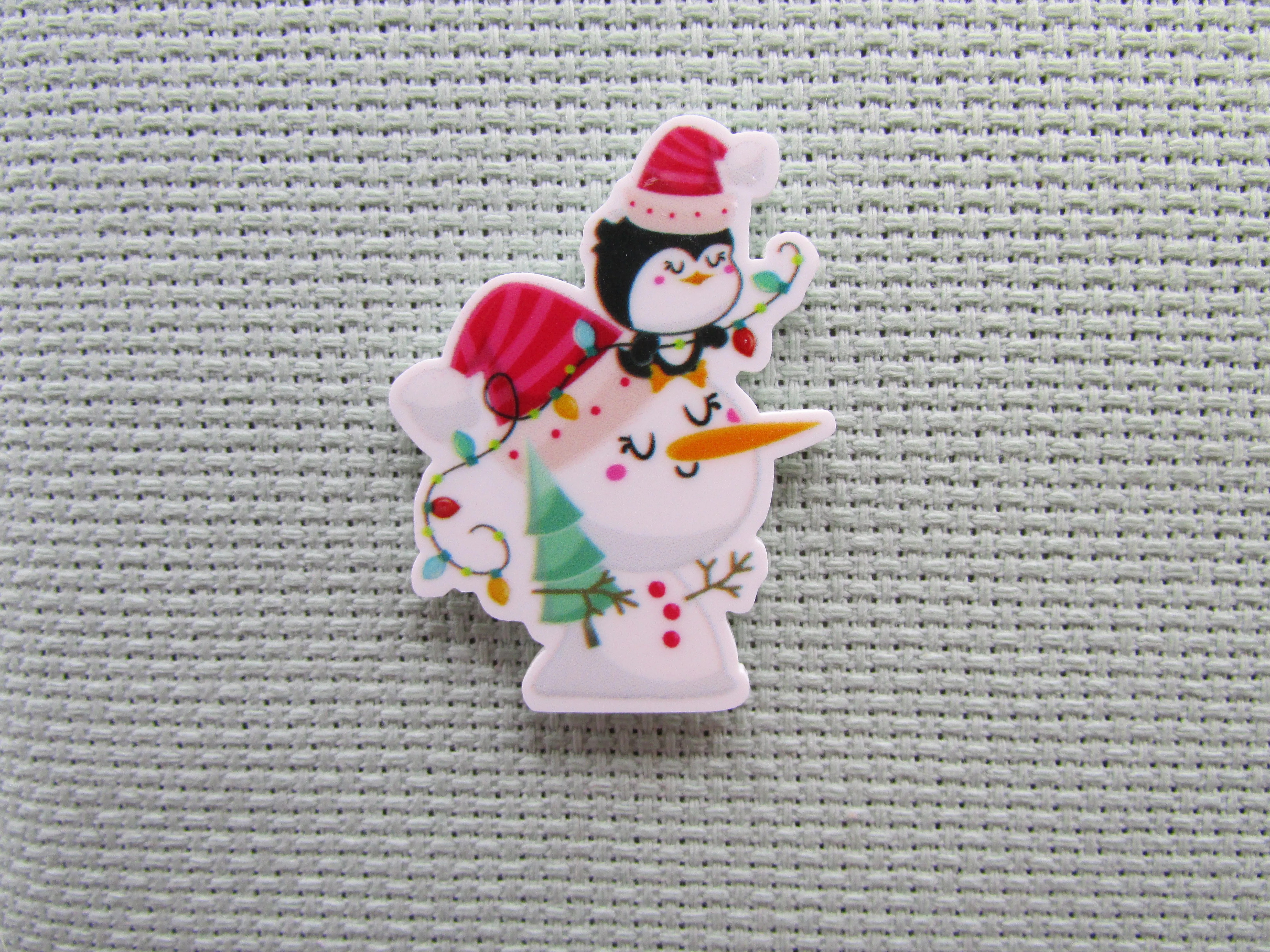 Snowman and Penguin Friends Needle Minder, Cover Minder, Magnet
