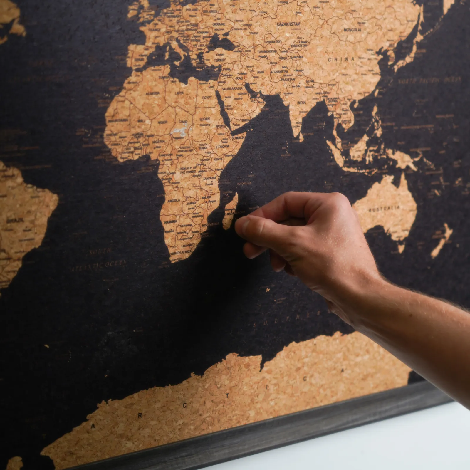 Splosh Travel Map - World Map - Large - Black