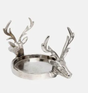 Stag Double Head Candle Holder