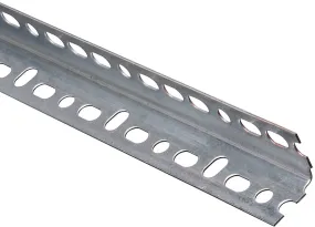 Stanley Hardware 4021BC Series N341-131 Slotted Angle Stock, 1-1/4 in L Leg, 48 in L, 0.047 in Thick, Steel, Galvanized :EA: QUANTITY: 1