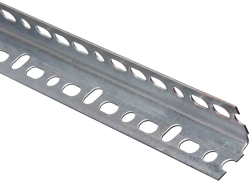 Stanley Hardware 4021BC Series N341-131 Slotted Angle Stock, 1-1/4 in L Leg, 48 in L, 0.047 in Thick, Steel, Galvanized :EA: QUANTITY: 1